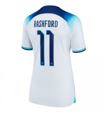 England Marcus Rashford #11 Hjemmedrakt Kvinner VM 2022 Kortermet